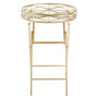 Jolie Round Gold Tray Table