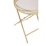 Jolie Round Gold Tray Table