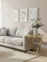 Jolie Round Gold Tray Table