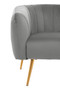 Larissa Grey Velvet Chair