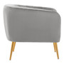 Larissa Grey Velvet Chair