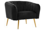 Larissa Black Velvet Chair