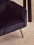 Larissa Black Velvet Chair