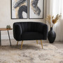 Larissa Black Velvet Chair