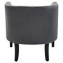 Larissa Grey Velvet Studded Chair