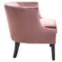 Larissa Pink Velvet Studded Chair