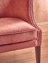 Larissa Pink Velvet Studded Chair