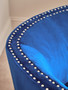 Larissa Blue Velvet Studded Chair