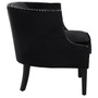 Larissa Black Velvet Studded Chair