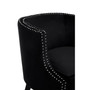 Larissa Black Velvet Studded Chair