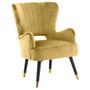Loretta Pistachio Velvet Cut Out Back Chair