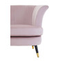 Loretta Dusky Pink Velvet Scalloped Chair
