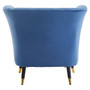 Loretta Midnight Velvet Scalloped Chair
