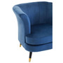 Loretta Midnight Velvet Scalloped Chair Loretta Midnight Velvet Scalloped Chair