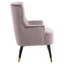 Loretta Mink Velvet Tufted Chair