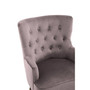 Loretta Mink Velvet Tufted Chair