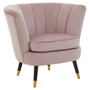 Loretta Dusky Pink Velvet Accent Chair