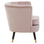 Loretta Dusky Pink Velvet Accent Chair