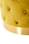 Loretta Pistachio Velvet Stool With Matte Gold Finish Base