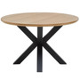 Salford Dining Table with Black Powder Legs