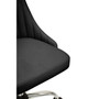 Brent Ribbed Black And Chrome Home Office Chair