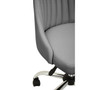 Brent Grey Leather Effect Home Office Chair
