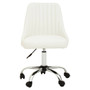 Brent Off White Leather Effect Chair