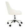 Brent Off White Leather Effect Chair