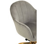 Brent Grey Velvet Office Chair