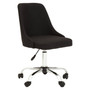 Brent Black Fabric Office Chair