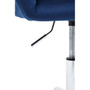 Brent Navy Velvet And Chrome Base Home Office Chair