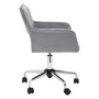 Brent Grey Velvet And Chrome Base Home Office Chair