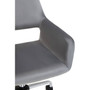 Brent Grey Velvet And Chrome Base Home Office Chair