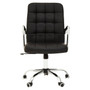 Brent Black Leather Effect Chair