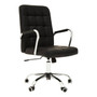 Brent Black Leather Effect Chair