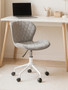 Brent Grey And White Home Office Chair