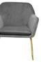 Xander Grey Velvet Armchair
