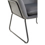 Xander Pink Velvet Black Finish Armchair