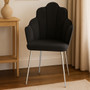 Tian Black Velvet Chair