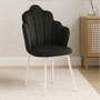 Tian Black Velvet Chair