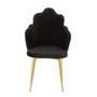 Tian Black Velvet Dining Chair