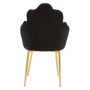 Tian Black Velvet Dining Chair
