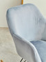 Stockholm Small Blue Velvet Rocking Chair
