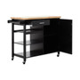Frankfurt Black Kitchen Trolley