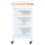 Frankfurt White Kitchen Trolley