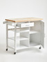 Frankfurt White Kitchen Trolley