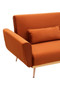 Hatton Burnt Orange Velvet Sofa Bed
