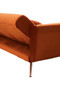 Hatton Burnt Orange Velvet Sofa Bed