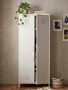 Academy White Two Door Locker Style Wardrobe
