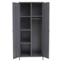 Academy Two Door Grey Wardrobe